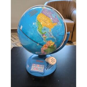 Little Experimenter Interactive Talking World Globe for Kids with Smart Pen Blue
